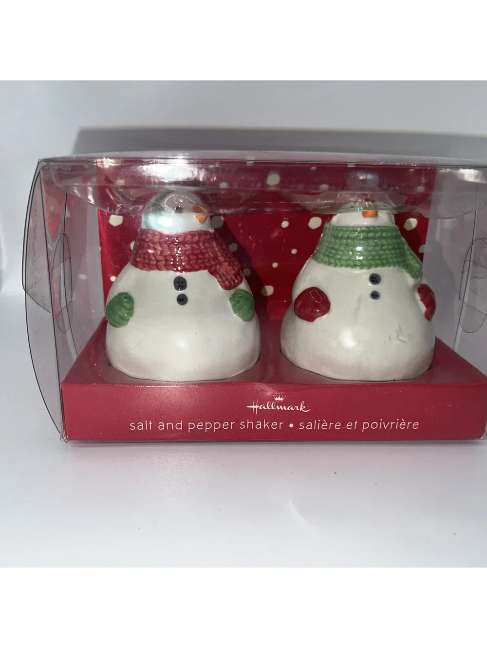 Hallmark Christmas Snowman Salt And Pepper Shakers